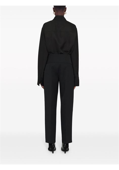 Black high-waist cropped trousers - women JIL SANDER | J52KA0008J40002001